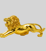 Golden Lion Sculpture